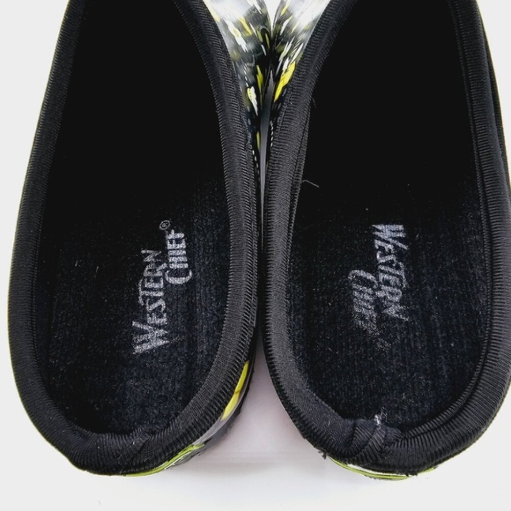 Western Chief Women's 9 Black Bees Casual Lightweight Slip on Garden Party Clogs - Picture 6 of 9